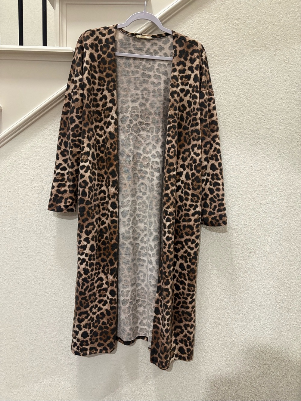 FSL Apparel Leopard Print Cardigan